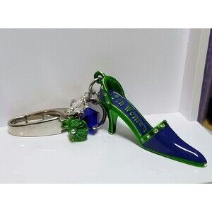 Seattle Seahawks Inspired Jeweled "12th Woman" Purse Fob or Key Chain
